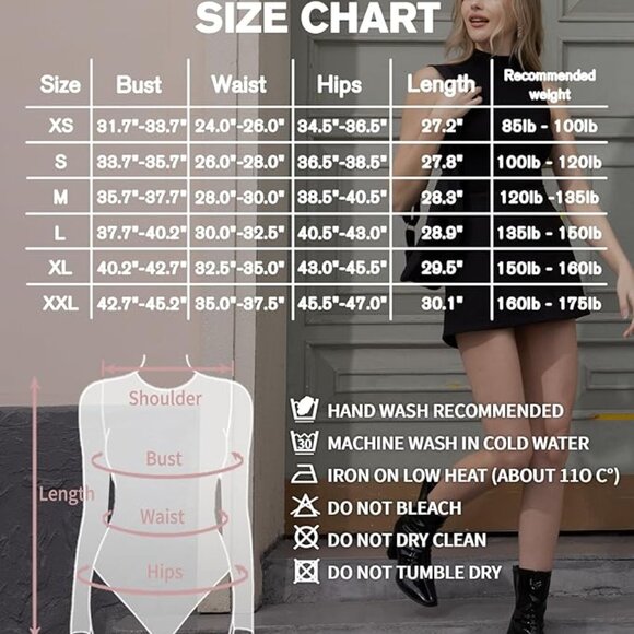 MANGOPOP Women's Mock Turtle Neck Sleeveless Tank Tops Bodysuit - Picture 4 of 5